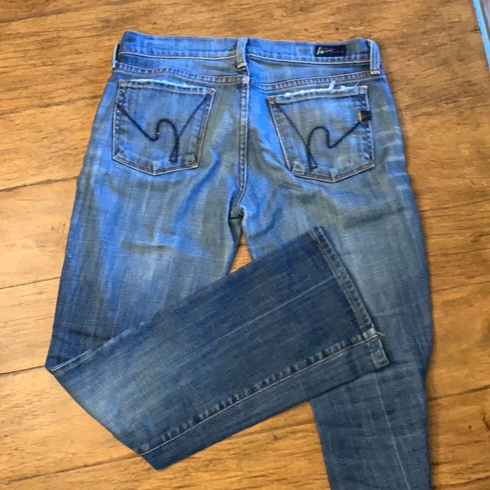 Citizens Of Humanity Blue Boot Cut Jeans
